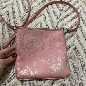 Light pink coach crossbody